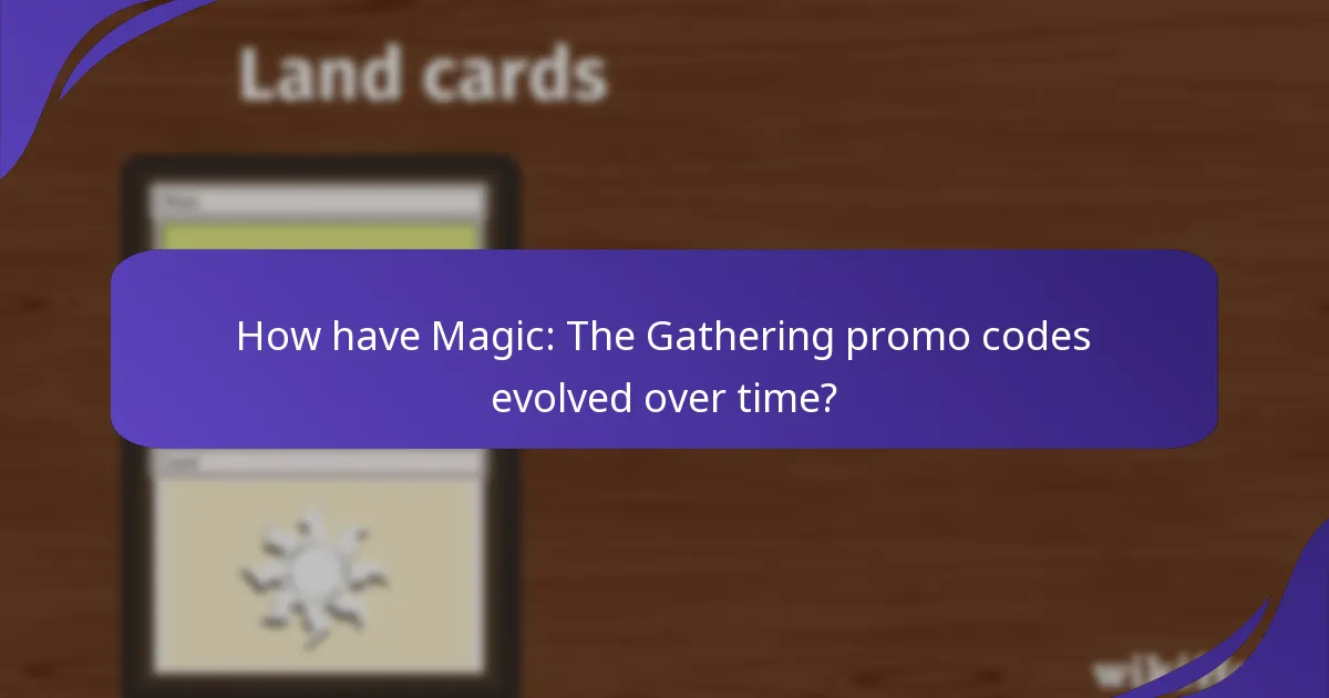 How have Magic: The Gathering promo codes evolved over time?