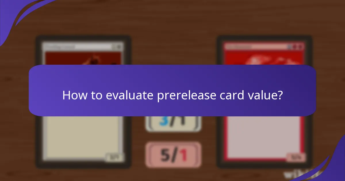 Which prerelease cards are community favourites?