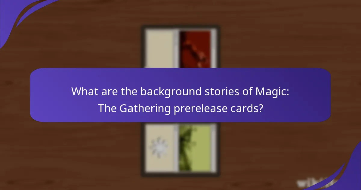 What thematic elements are present in the prerelease cards?
